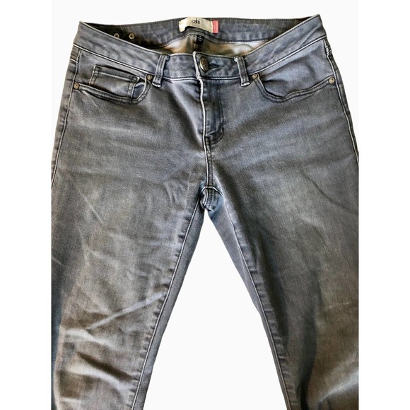CABI Women's 6 Slim Boyfriend Jeans Low Rise #3191 Gray Blue Dark Wash - Picture 8 of 10